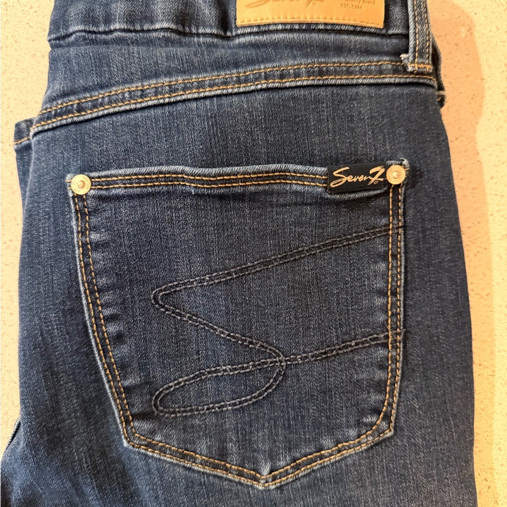 Seven7 Women's Dark Blue Denim Jeans